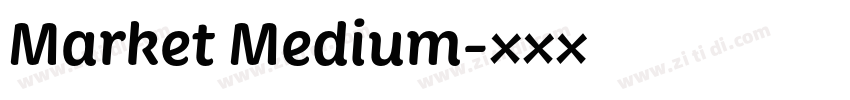 Market Medium字体转换